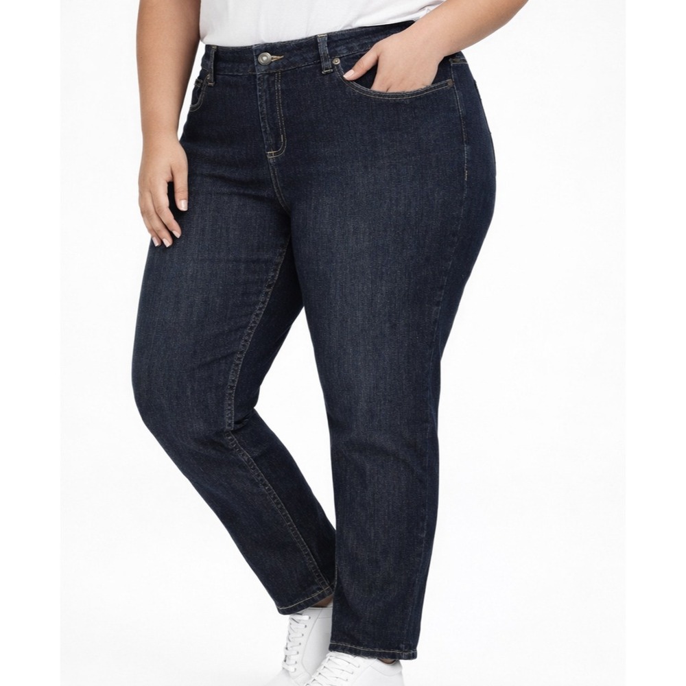 Torrid Stretch Denim Straight Leg Jeans Size 18- 38x30  Rise -10in